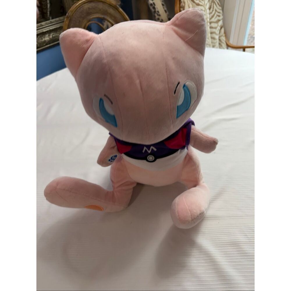 WORKING SOUND & HOODIE Build-A-Bear Mew Pokemon Plush Stuffed Animal Master Ball
